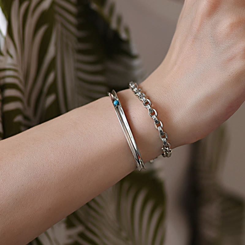 Bracelet Créativité Om Mani Padme Hum en Argent 925 17cm