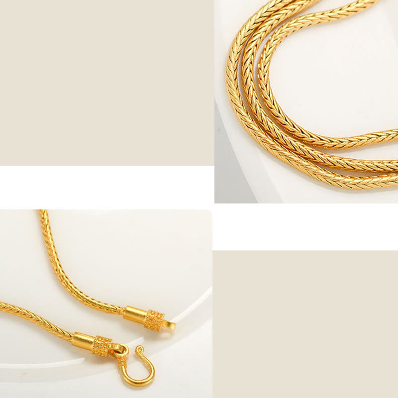 Bracelet de paix en cuivre et or 18 carats Om Mani Padme Hum