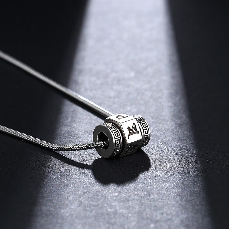 Collier en cuivre Om Mani Padme Hum | Pendentif tibétain de la paix