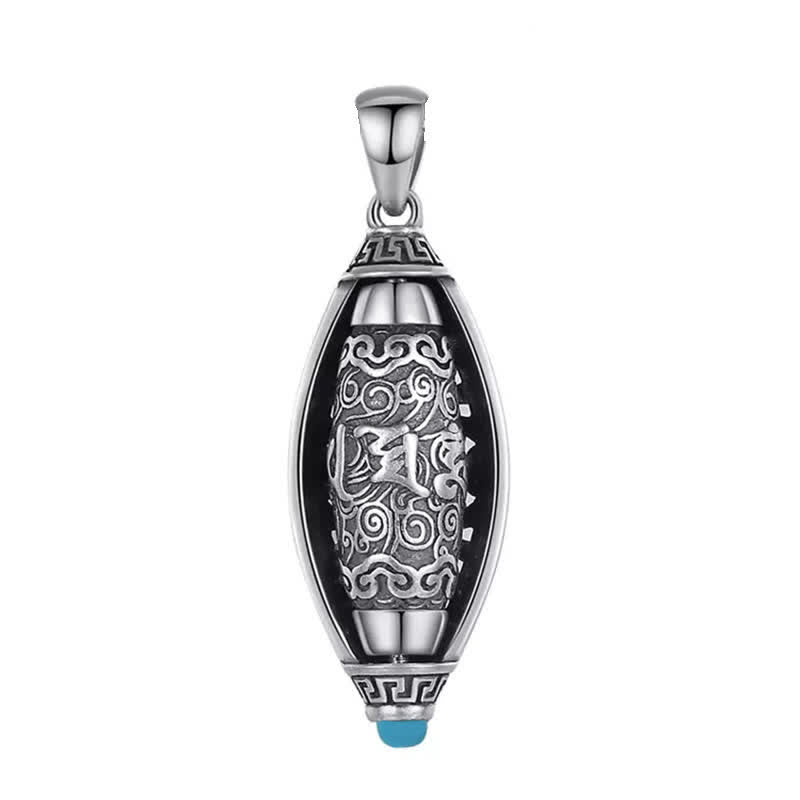 Collier de protection rotatif Om Mani Padme Hum en cuivre