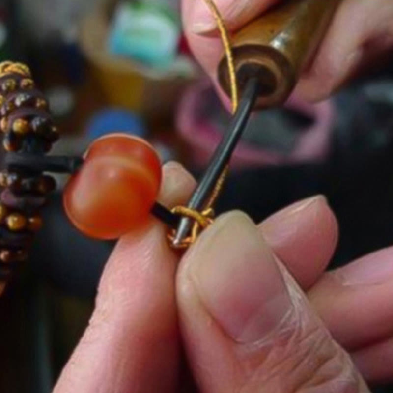 Bracelet Om Mani Padme Hum en argent | Pureté tibétaine tressée