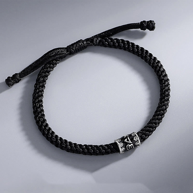 Bracelet en argent Om Mani Padme Hum Paix et Équilibre