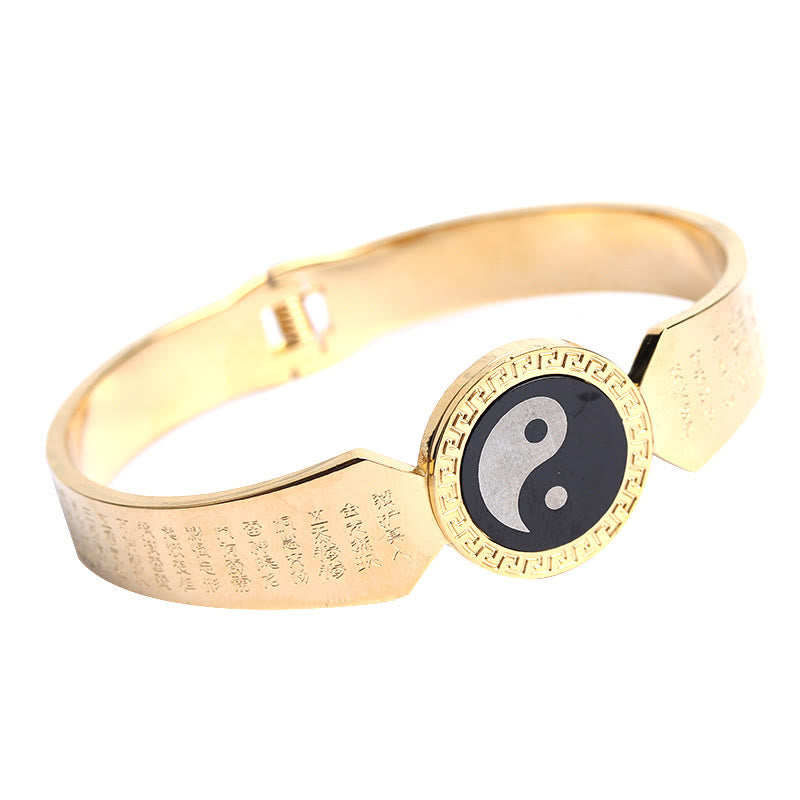 Bracelet Harmonie en acier titane Om Mani Padme Hum | 60 mm