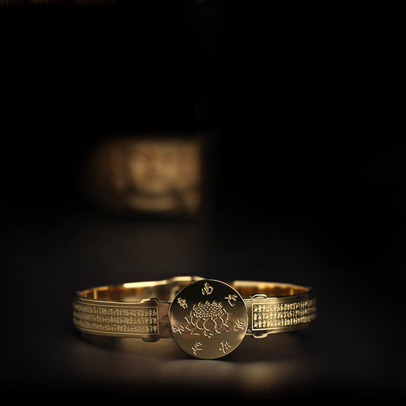 Bracelet Harmonie en acier titane Om Mani Padme Hum | 60 mm