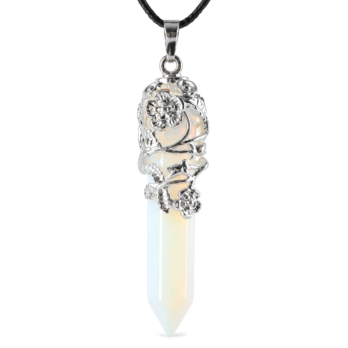 Opalite Healing Crystal Pendant for Spiritual Protection, Default Title, on a white background
