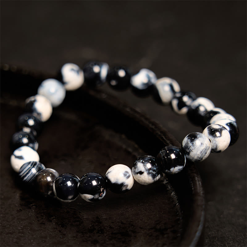 Bracelet anti-anxiété en agate orque
