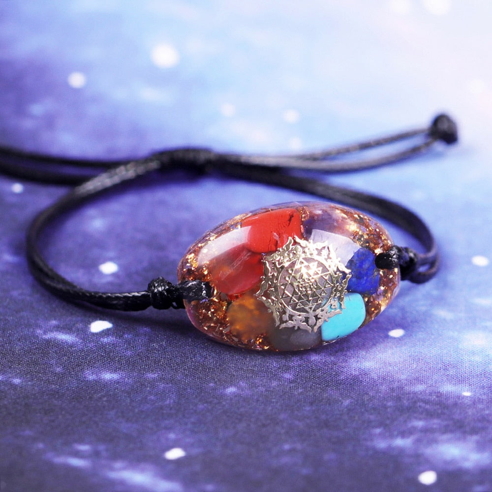 Bracelet de protection contre les champs électromagnétiques et l'énergie orgone