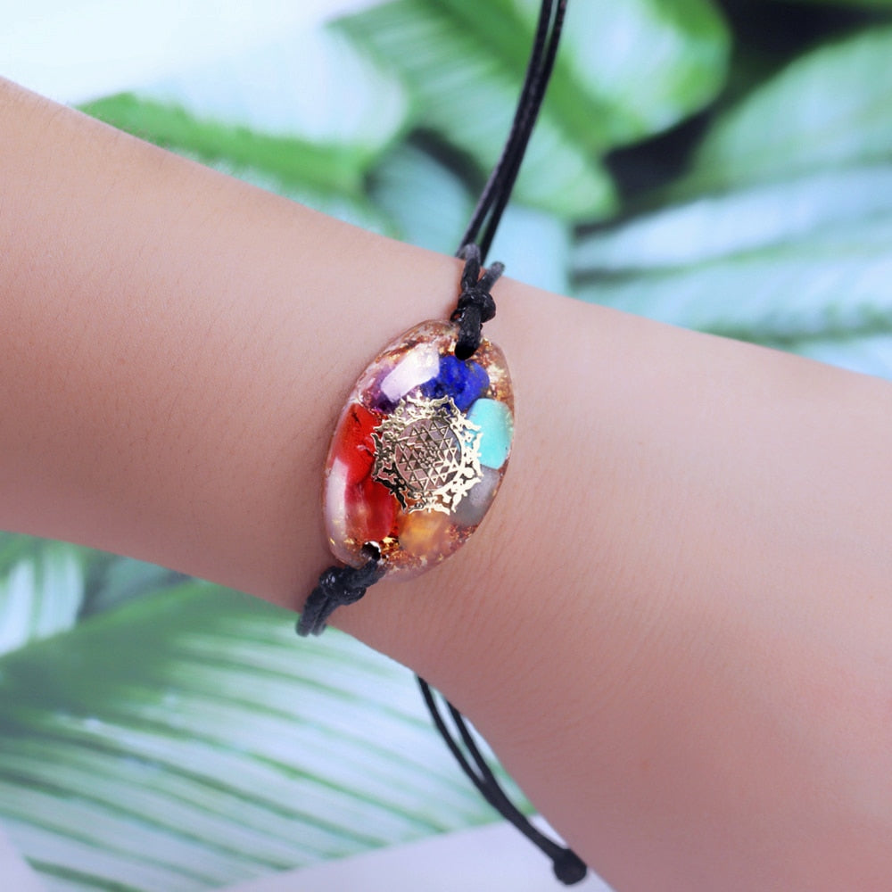 Bracelet de protection contre les champs électromagnétiques et l'énergie orgone