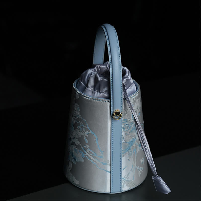 Sac bandoulière brodé Panda Bambou Pie 16x16x18cm