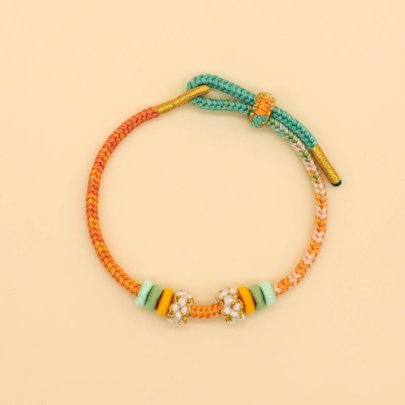 Bracelet à huit fils rouges Peace Knot pour la chance et l'harmonie
