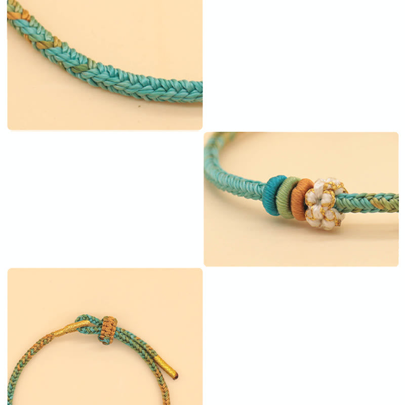 Bracelet à huit fils rouges Peace Knot pour la chance et l'harmonie
