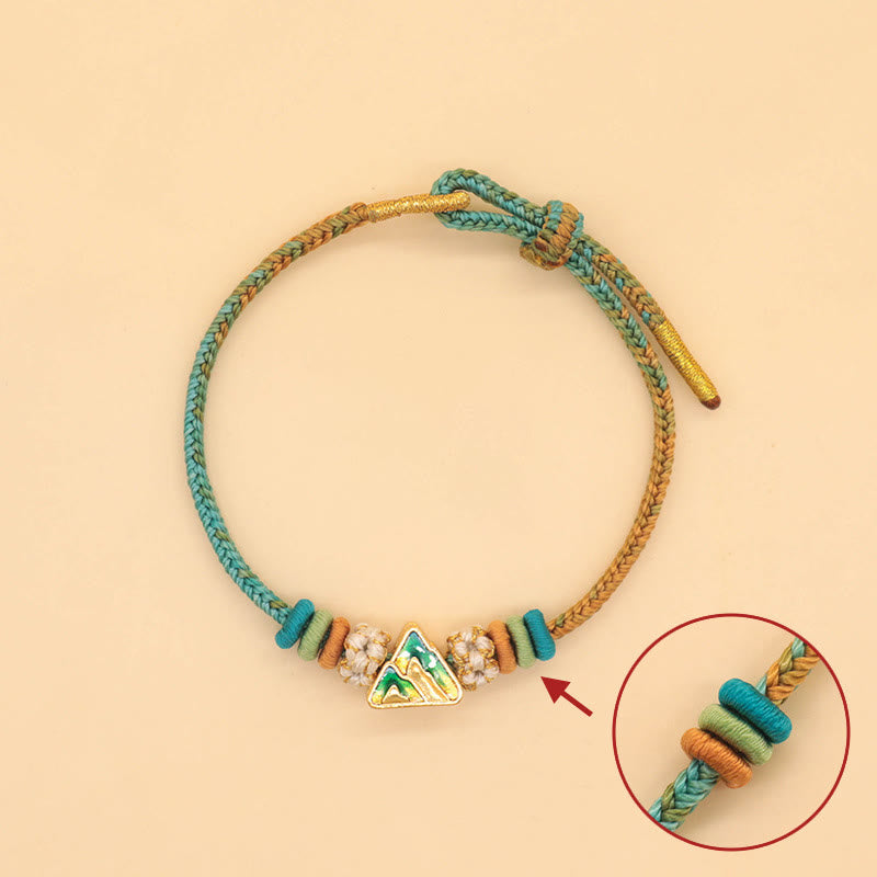 Bracelet à huit fils rouges Peace Knot pour la chance et l'harmonie