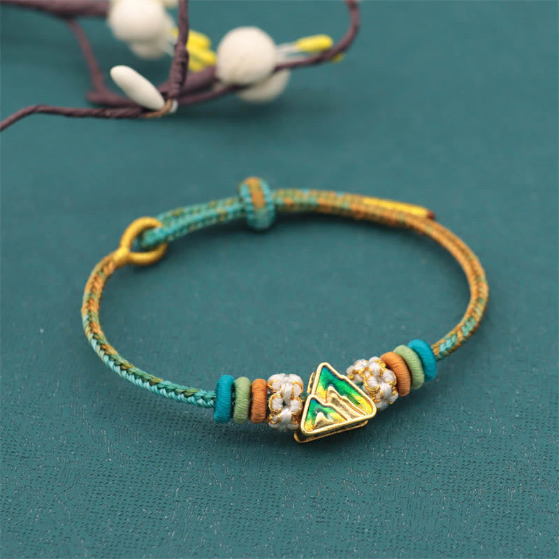 Bracelet à huit fils rouges Peace Knot pour la chance et l'harmonie
