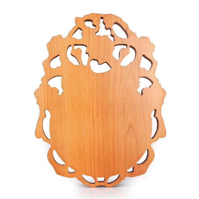 Carte Feng Shui Bagua en bois de pêcher pour l'équilibre et la protection