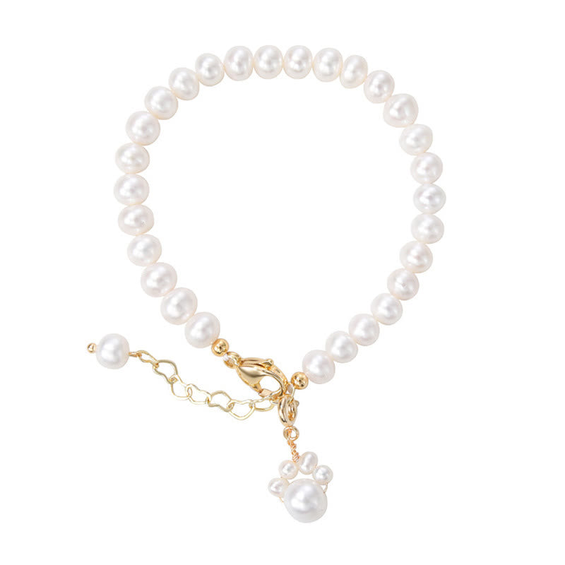 Bracelet de guérison en perles et pattes de chat | Sagesse et loyauté