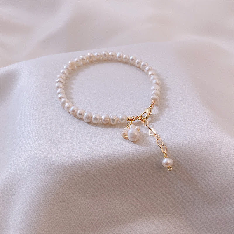 Bracelet de guérison en perles et pattes de chat | Sagesse et loyauté