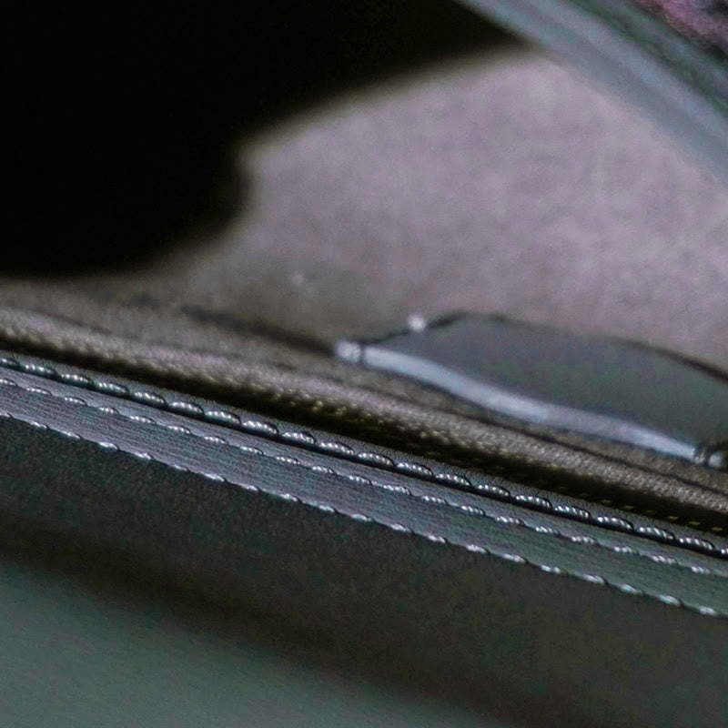 Sac bandoulière à poignée en bambou Peony en brocart de soie Song