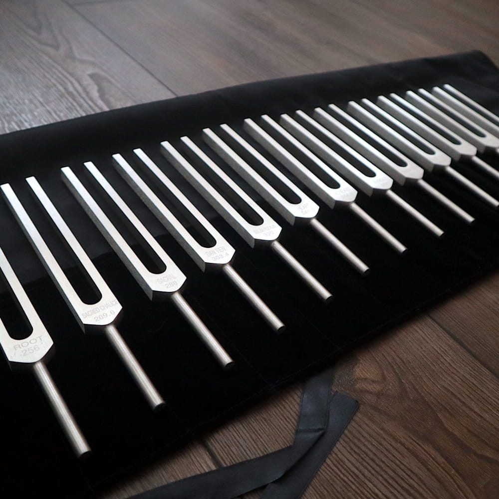 Perfect Fifth 13pc Tuning Fork Set - Tuned.25 Hz Unweighted - On sale