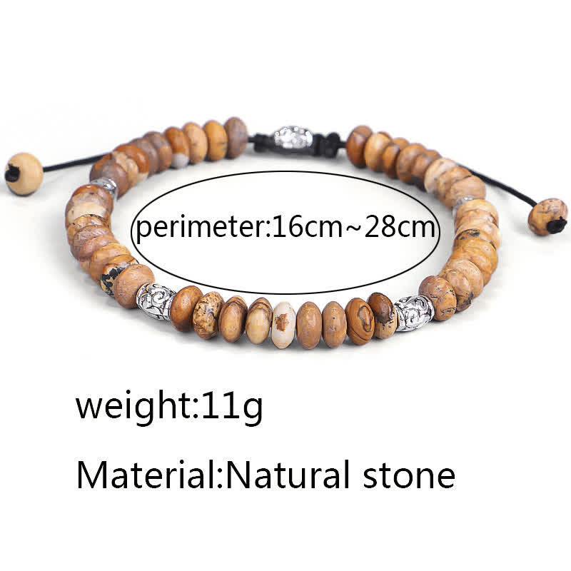 Bracelet spirituel en jaspe photo pour l'énergie positive et la protection
