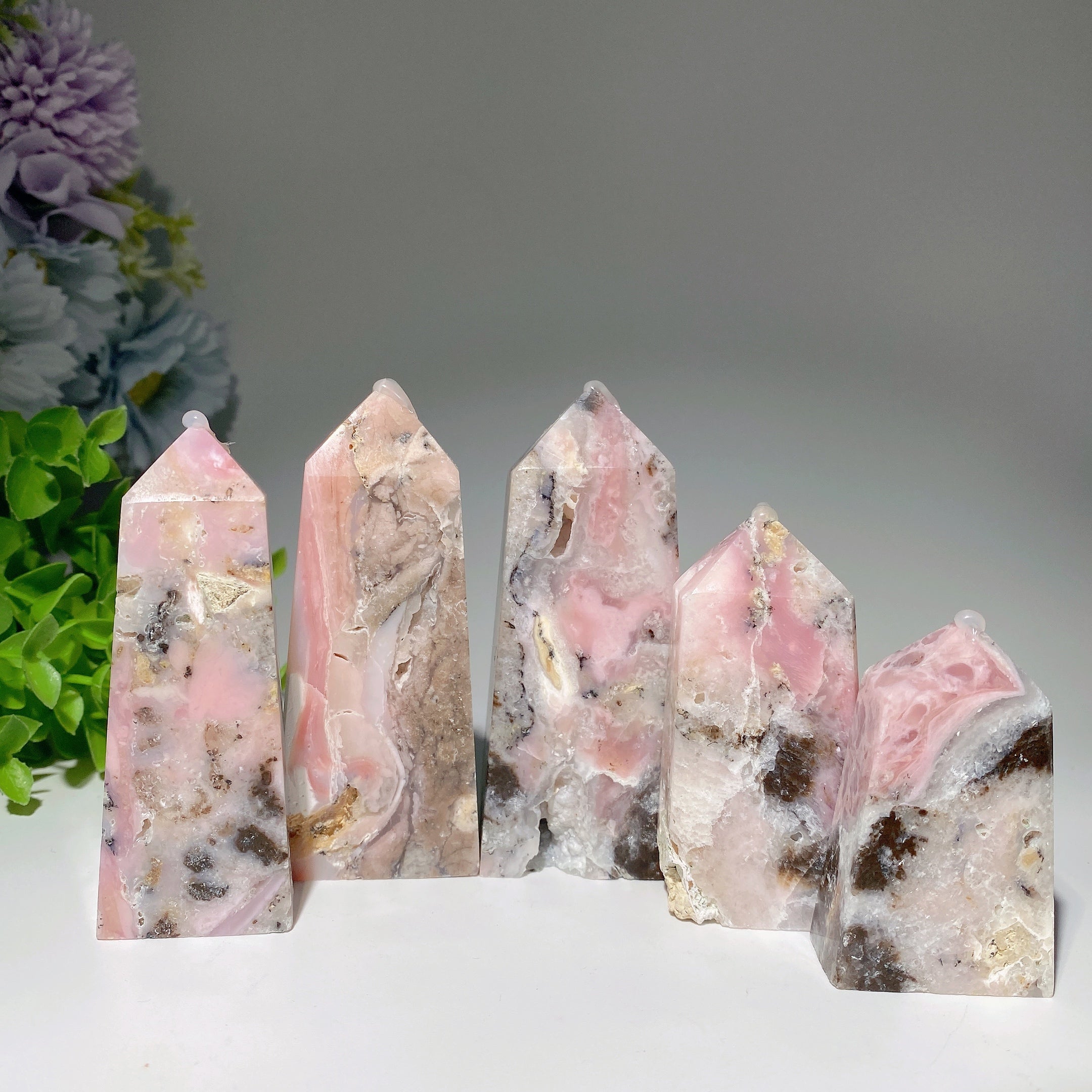 Pink Chalcedony Crystal Point 2 to 4 Inches Healing Stone