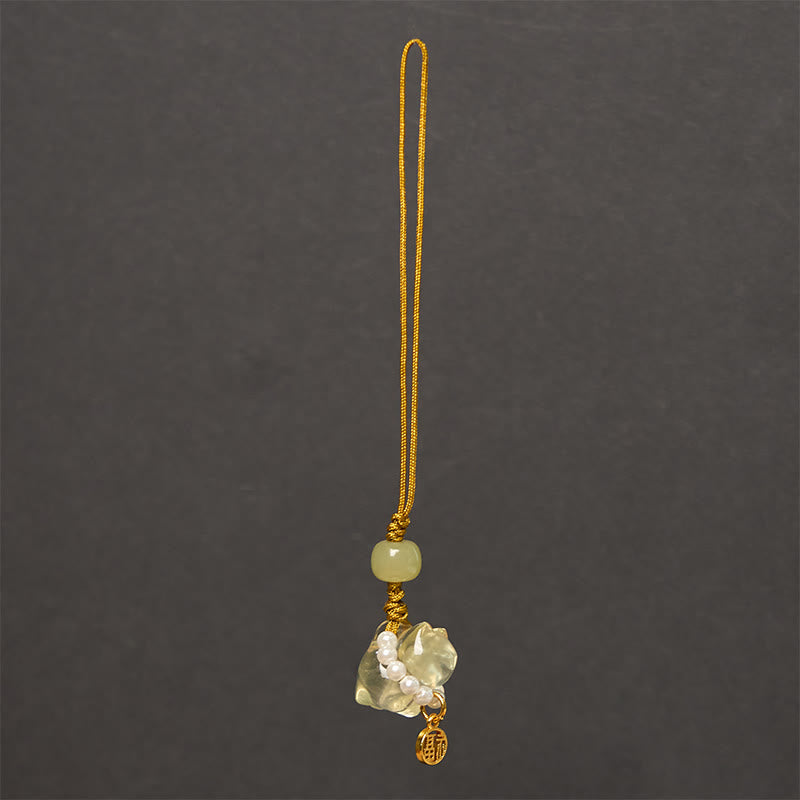 Décoration spirituelle suspendue en cristal rose améthyste citrine Fu