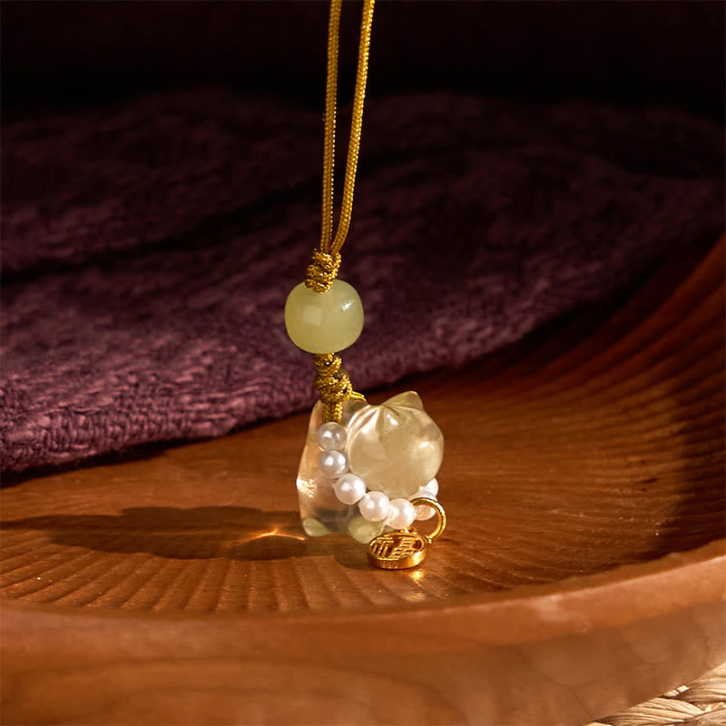 Décoration spirituelle suspendue en cristal rose améthyste citrine Fu