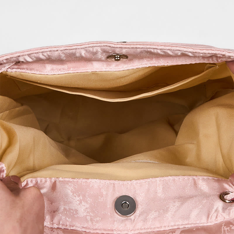 Sac à dos brodé Lotus rose - Spiritual Apparel