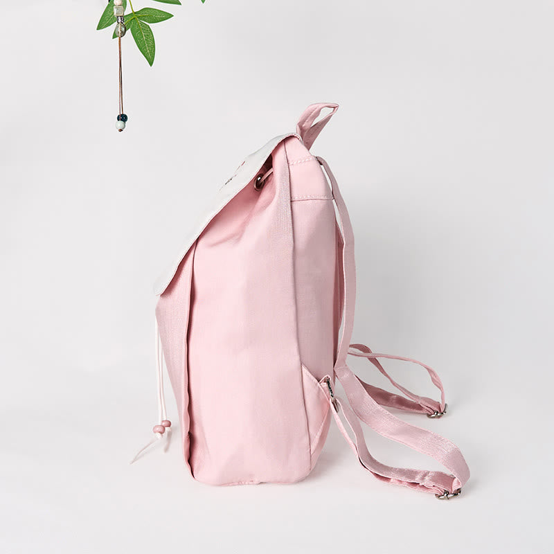 Sac à dos en toile à fleurs de pivoines roses | Mindful Accessories
