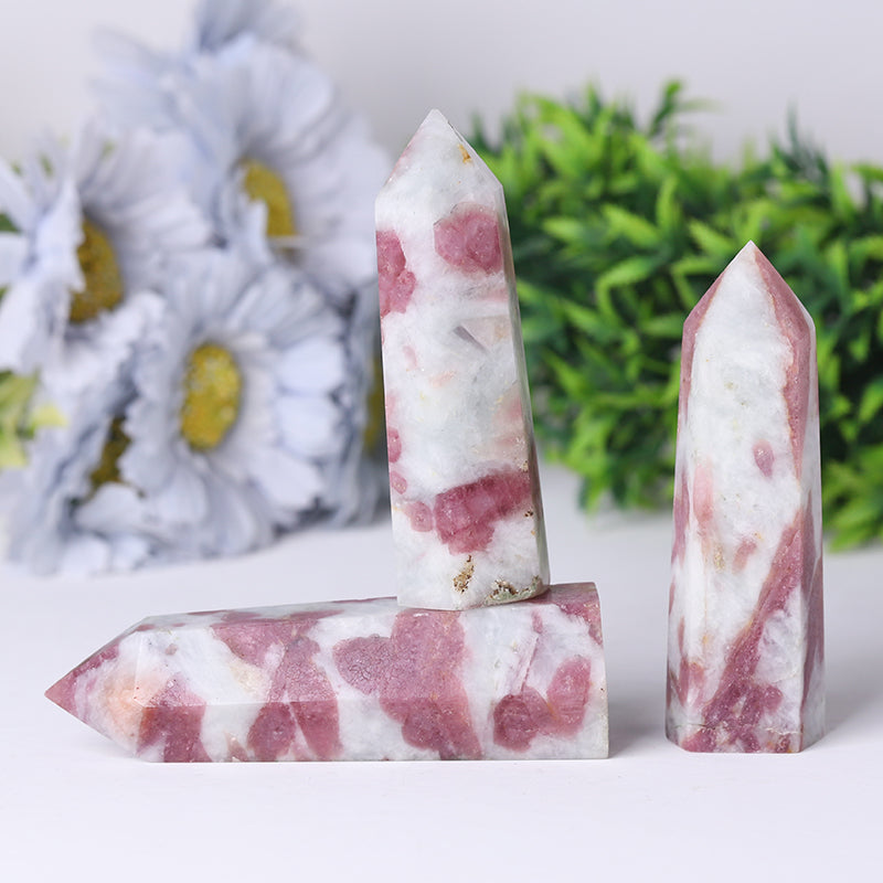 Pink Tourmaline Healing Crystal Tower 2.4-4.5 inch