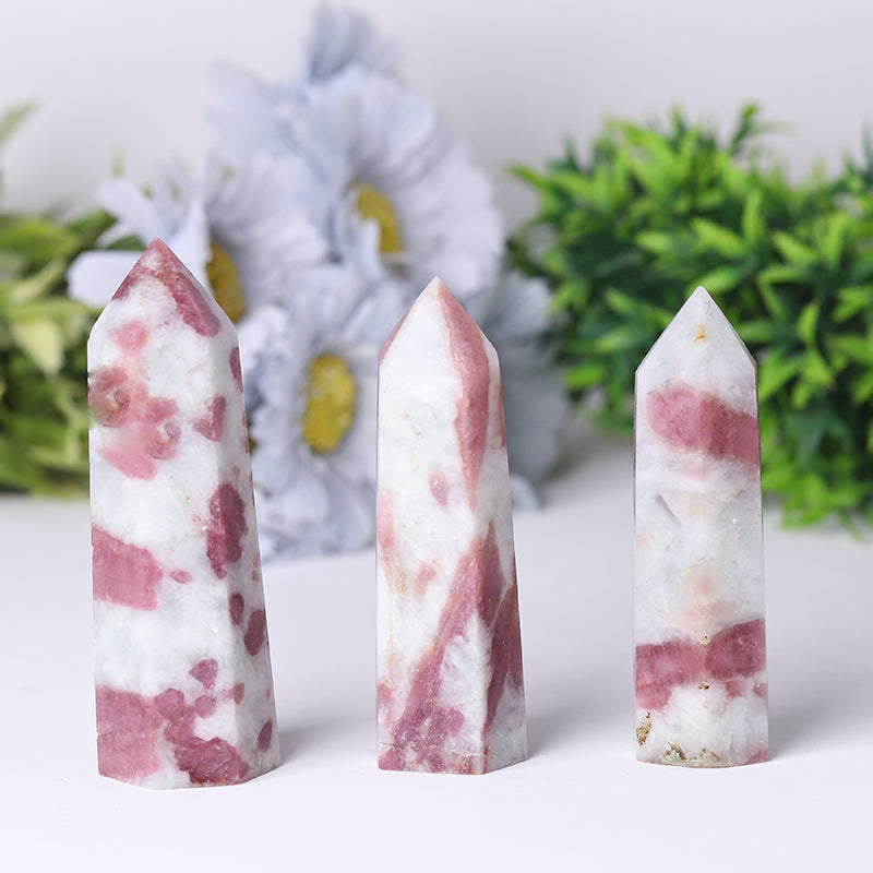 Pink Tourmaline Healing Crystal Tower 2.4-4.5 inch