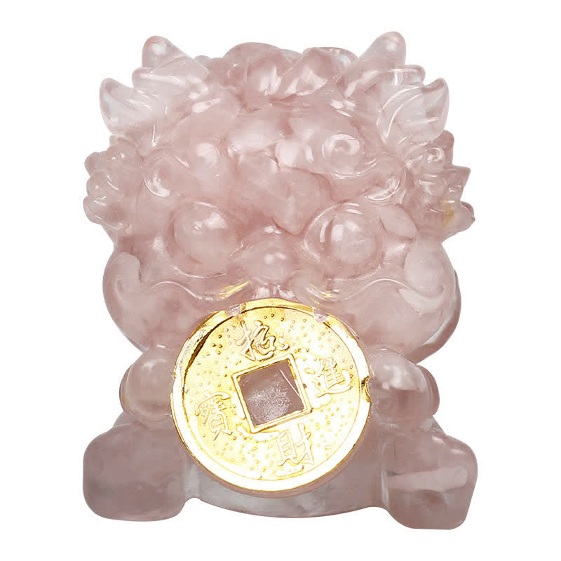 Décoration en cristal Feng Shui Pixiu | Charme de richesse et de protection