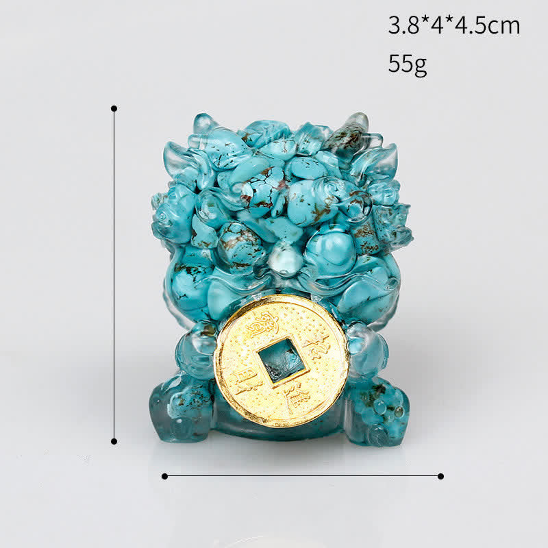 Décoration en cristal Feng Shui Pixiu | Charme de richesse et de protection