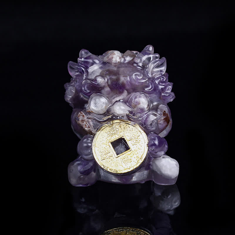 Décoration en cristal Feng Shui Pixiu | Charme de richesse et de protection