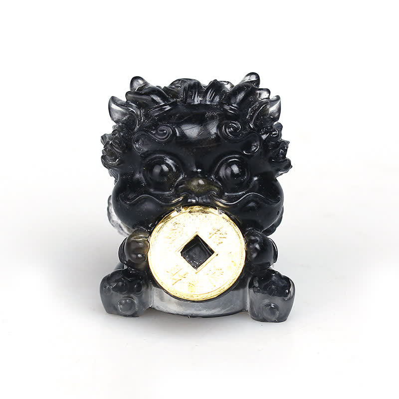 Décoration en cristal Feng Shui Pixiu | Charme de richesse et de protection