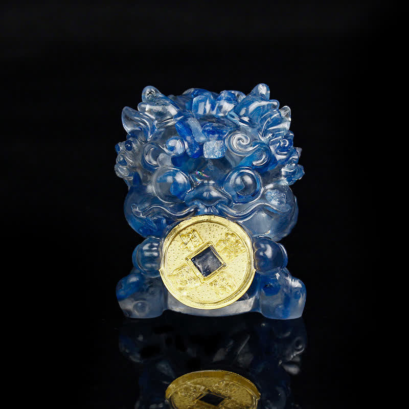 Décoration en cristal Feng Shui Pixiu | Charme de richesse et de protection