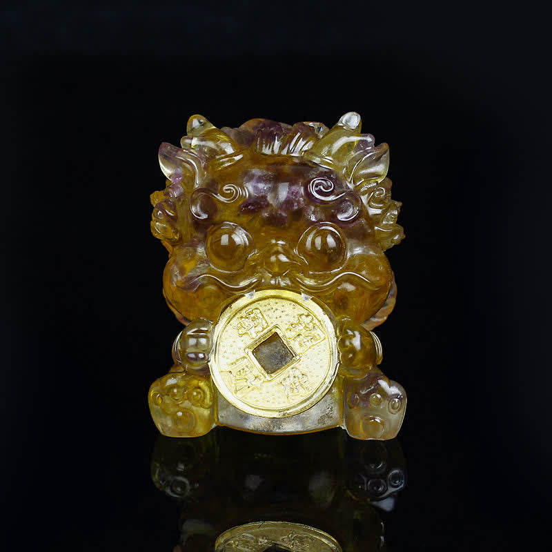 Décoration en cristal Feng Shui Pixiu | Charme de richesse et de protection