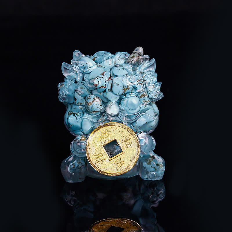 Décoration en cristal Feng Shui Pixiu | Charme de richesse et de protection