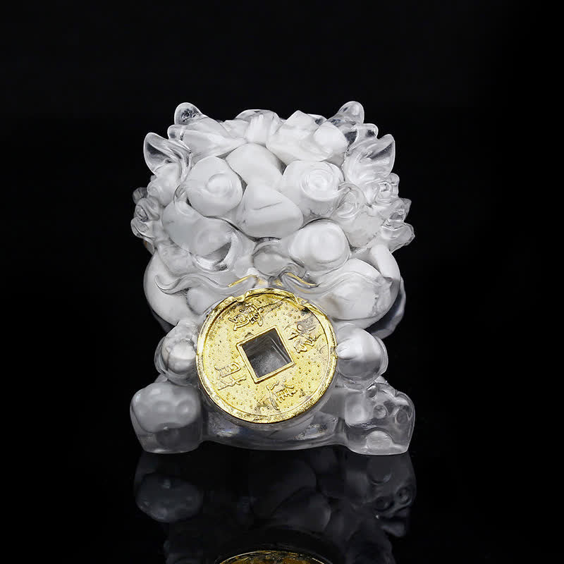 Décoration en cristal Feng Shui Pixiu | Charme de richesse et de protection