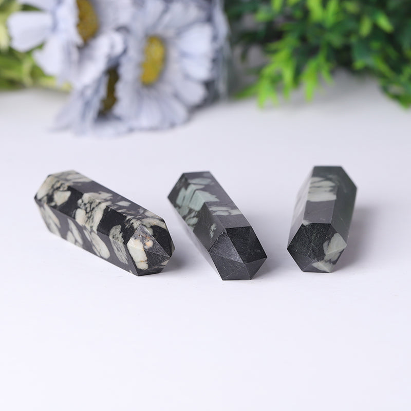 Plum Blossom Jade Tower 2.5-4.5 Inch Spiritual Healing Crystal