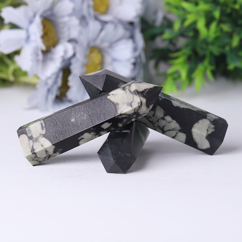 Plum Blossom Jade Tower 2.5-4.5 Inch Spiritual Healing Crystal