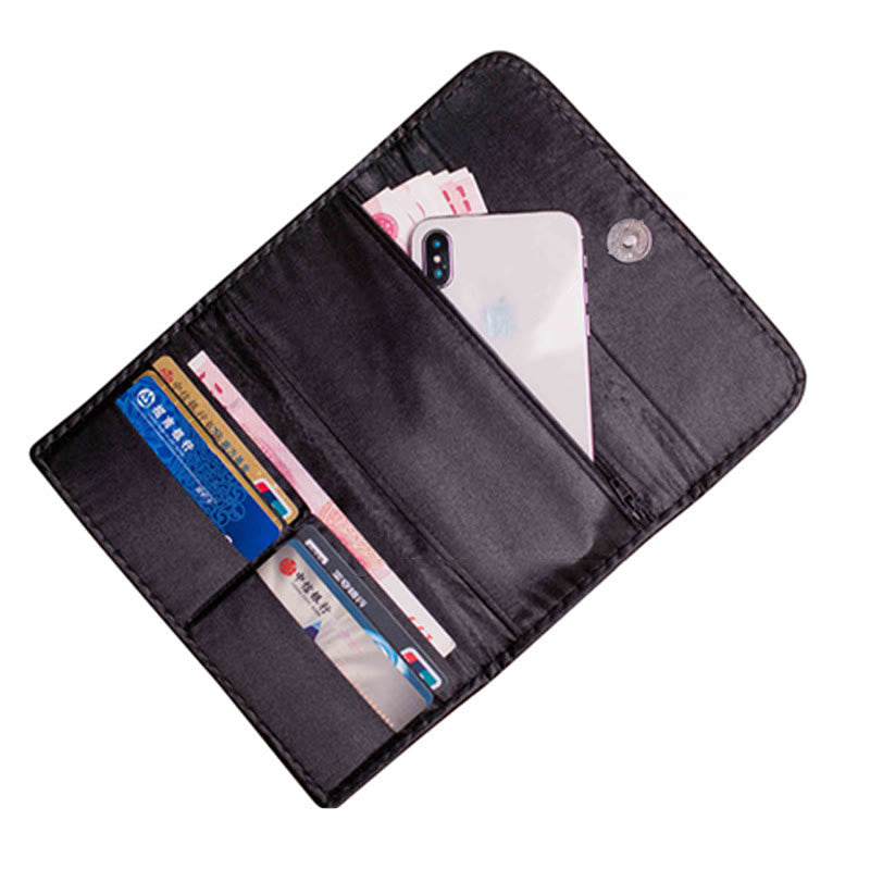 Sac à main spirituel brodé en fleur de prunier 20 cm x 10 cm