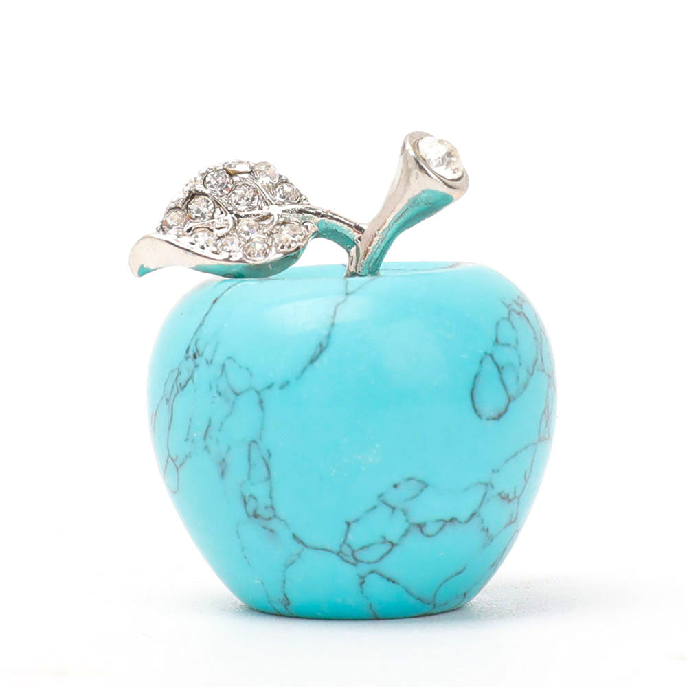 Polished Crystal Apple Decoration 1.35inch