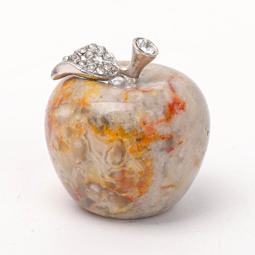 Polished Crystal Apple Decoration 1.35inch