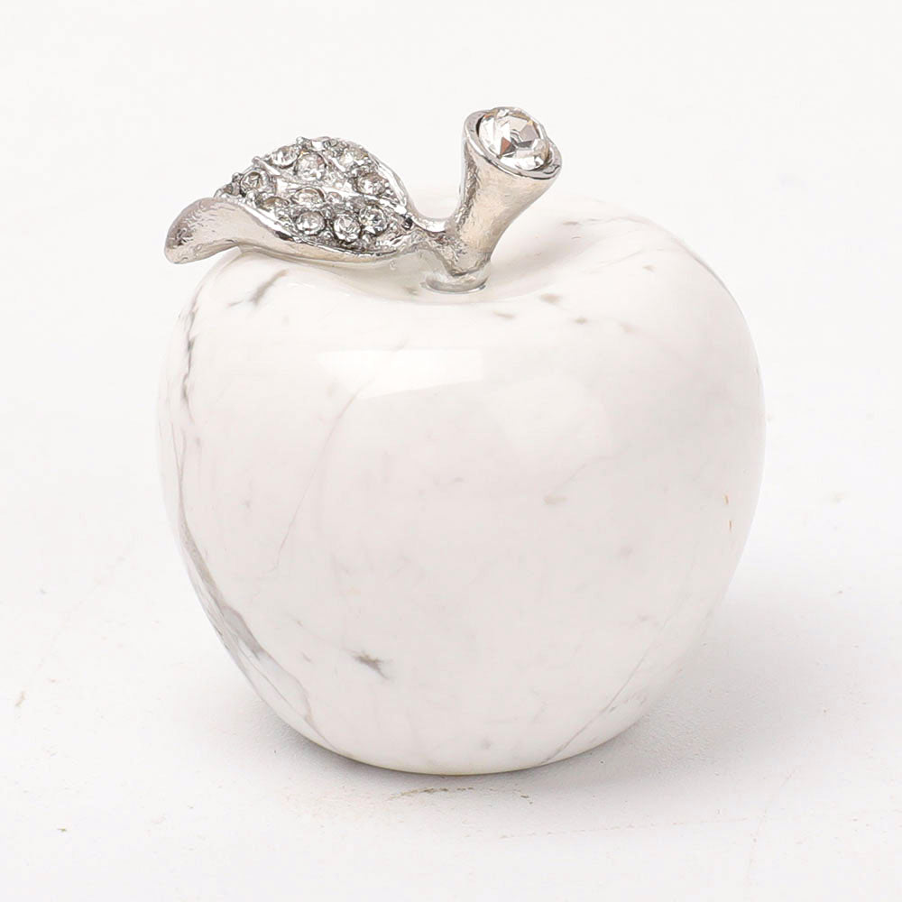 Polished Crystal Apple Decoration 1.35inch