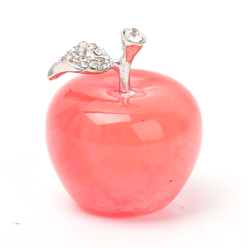 Polished Crystal Apple Decoration 1.35inch