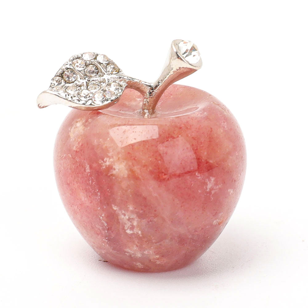 Polished Crystal Apple Decoration 1.35inch