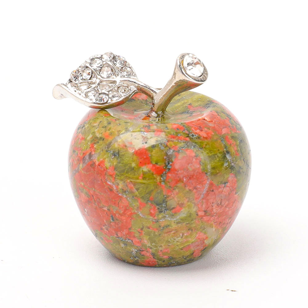 Polished Crystal Apple Decoration 1.35inch