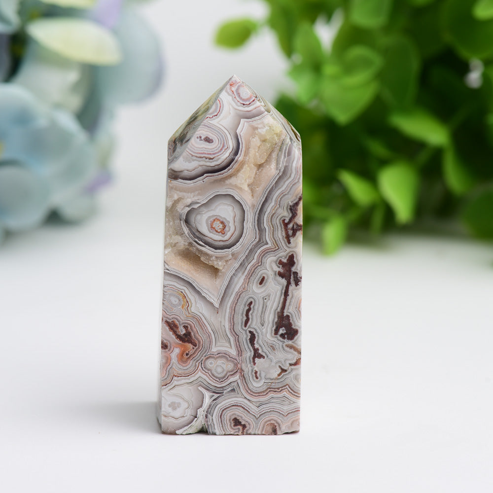 Polished Mexican Onyx Crystal Tower 2.5-4.5 Inches Healing Decor