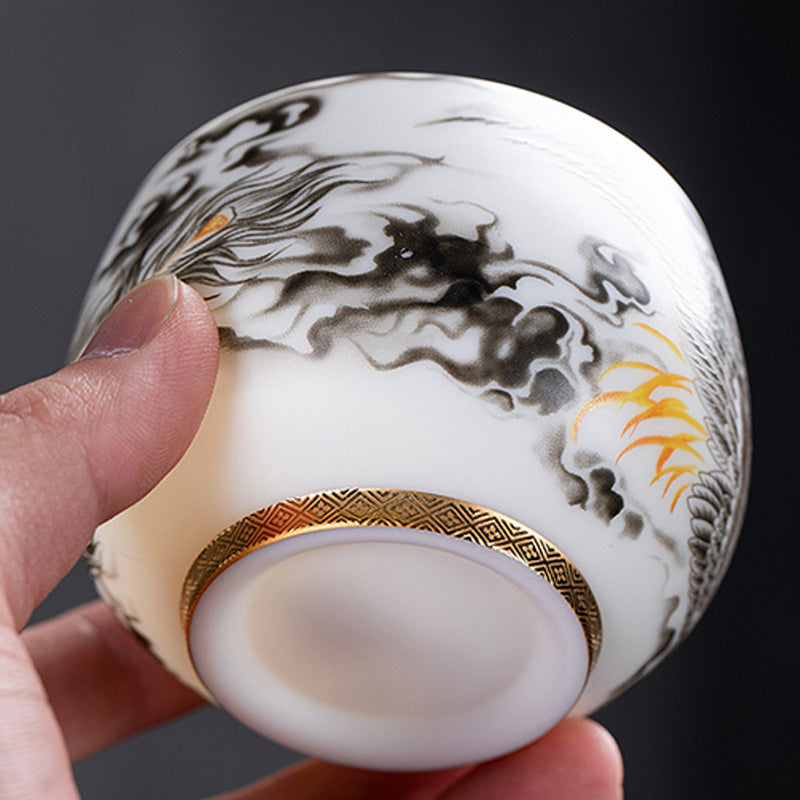 Tasse à thé en porcelaine Phoenix 185 ml avec coffret cadeau