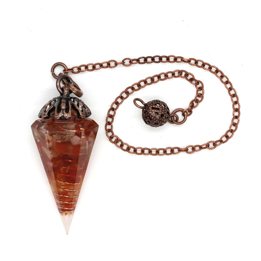 Carnelian Crystal Divination Pendulum